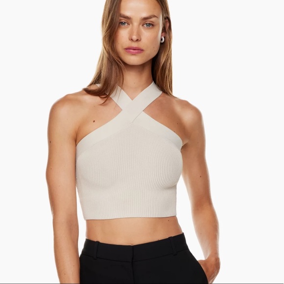 Babaton Tops - Babaton Ribbed Halter Top